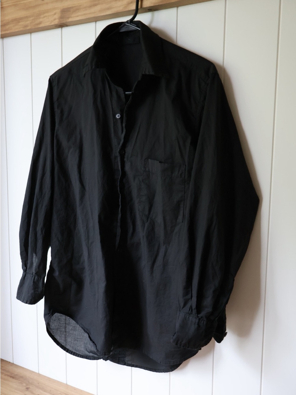 CP Shades Black Button-Up Shirt Cotton Oversized Women’s XS Natural Dye - Picture 2 of 6